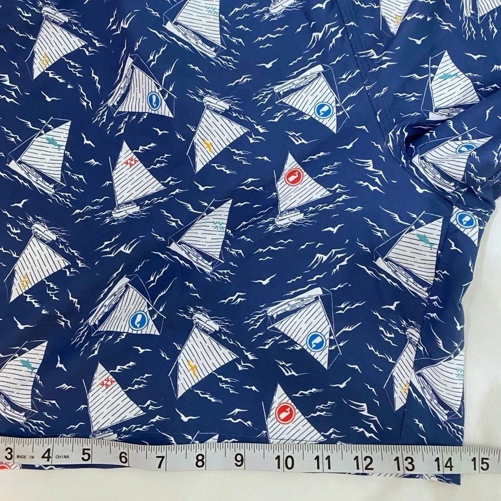 vineyard vines Blue Sailboat Whale Printed Lined 7